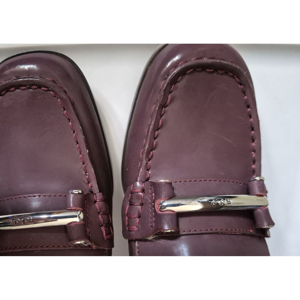 VINTAGE RARE NWT Ralph Lauren Red Leather Heels Pumps / Oxfords Size US 9B - Picture 2 of 7